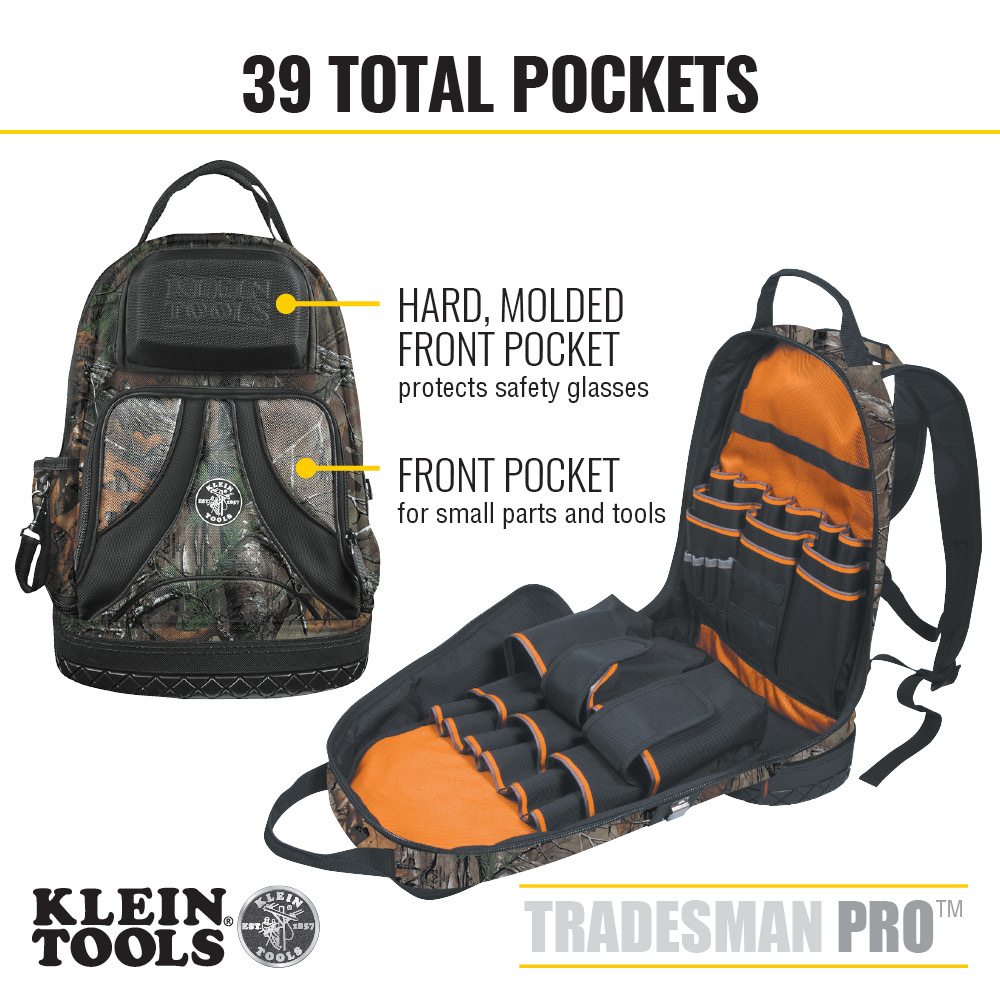 Klein Tradesman Pro Modular Parts Tool Pouch with Belt Clip