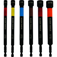 Klein Magnetic Color-Coded Power Nut Setters 6-Piece Set