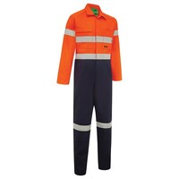 Paramount Hi Vis 2 Tone Lightweight Taped Coverall With Nylon Press Studs