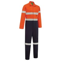 Paramount Hi Vis 2 Tone Regular weight Taped Coverall With Metal Press Studs