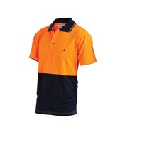 Paramount Short Sleeve Poly Cotton Polo Shirt Two Tone