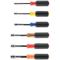 Klein Color-Coded Hollow-Shaft Heavy-Duty Nut Driver Set 6-Piece