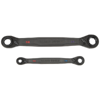 Klein 4-in-1 Ratcheting Wrench Set  SAE  2-Piece