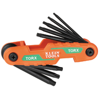 Klein Compact Folding Hex Key Set 8-Key Torx Sizes