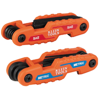 Klein Compact Folding Hex Key Set SAE and Metric