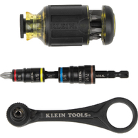 Klein Flip Socket, Mini Ratchet and Multi-Bit Driver Set, 3-Piece