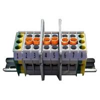 Alco Terminals Din Mount Universal 6x Active & 2x Earth 0.5-4mm²