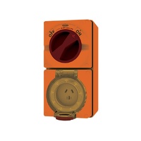 Trader Buffalo Switched Socket IP66 Chemical Resistant Orange