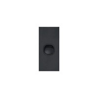 Trader Clouded Leopard 1G Architrave Switch Matt Black