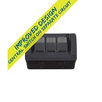 Trader Hippo W/P PowerPoint 2 Gang with Extra Switch 10A 250V