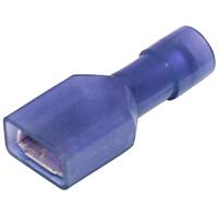 Hellermann Tyton QC Fem Blue F/Ins 6.4mm x 0.8mm D/Grip 1.5mm - 2.5mm PK100