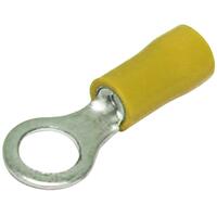 Hellermann Tyton Ring Terminal 12mm Yellow PK50