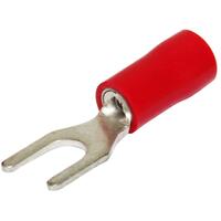 Hellermann Tyton Fork Terminal 3mm Red PK100